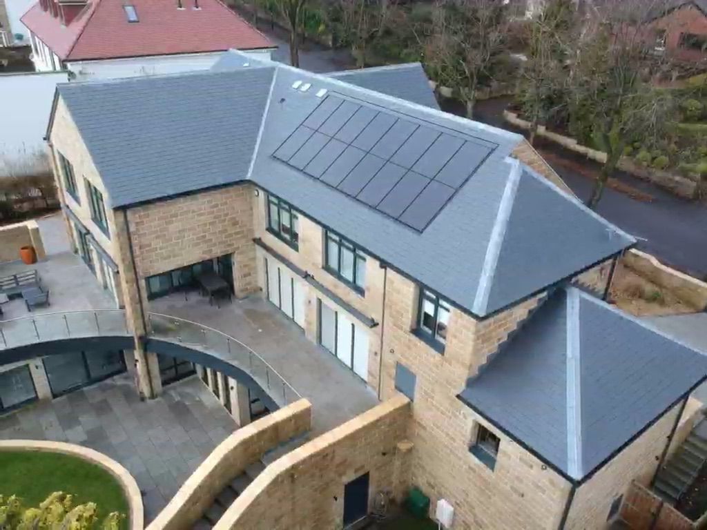 solar panelled roof