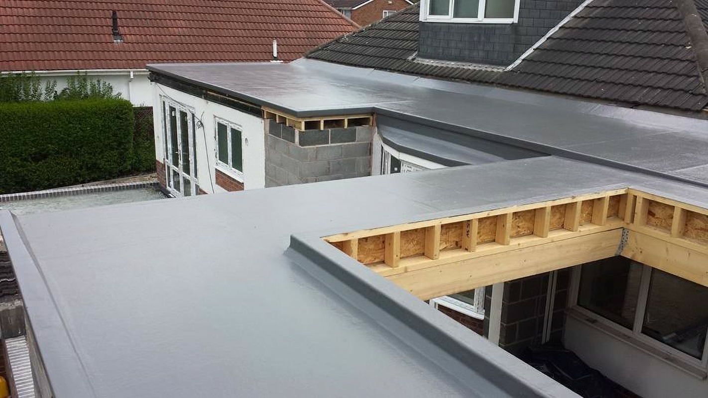 Roofing project for Grp Roofing, Flat Roofing